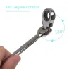 Flexible ratchet wrench - metric spanner nut - open end / ring - 8mm - 13mmWrenches