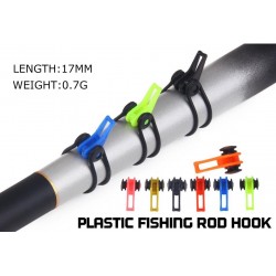 Plastic fishing rod hook - keeper holder lure - 10 pieces