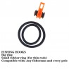 Plastic fishing rod hook - keeper holder lure - 10 pieces
