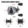 Professional fishing reel - long casting - ultra light - 7.2:1 / 8.1:1 - 18LB