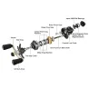 Professional fishing reel - long casting - ultra light - 7.2:1 / 8.1:1 - 18LB