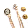 Brooch with a Korean trend - pin with a watch and a chain