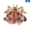 Crystal ladybird - elegant brooch