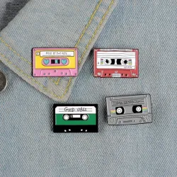 90's music tape - vintage enamel pin
