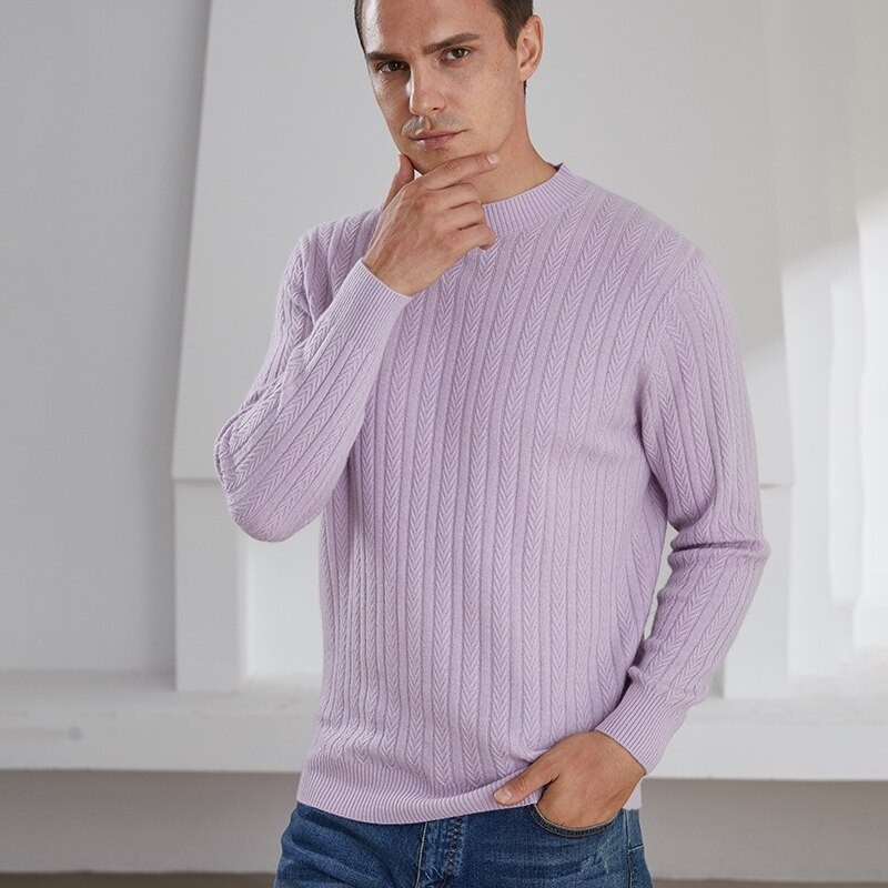 Elegant men's sweater - pure goat cashmereHoodies & Sweatshirt