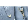 Elegant shoulder bag - genuine leather - stone patternHandbags