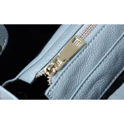 Elegant shoulder bag - genuine leather - stone patternHandbags