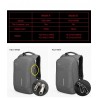 Fashionable multifunction backpack - with USB charging port - bag for 13" / 15" laptop