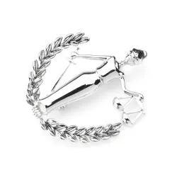 Libra constellation - metal brooch