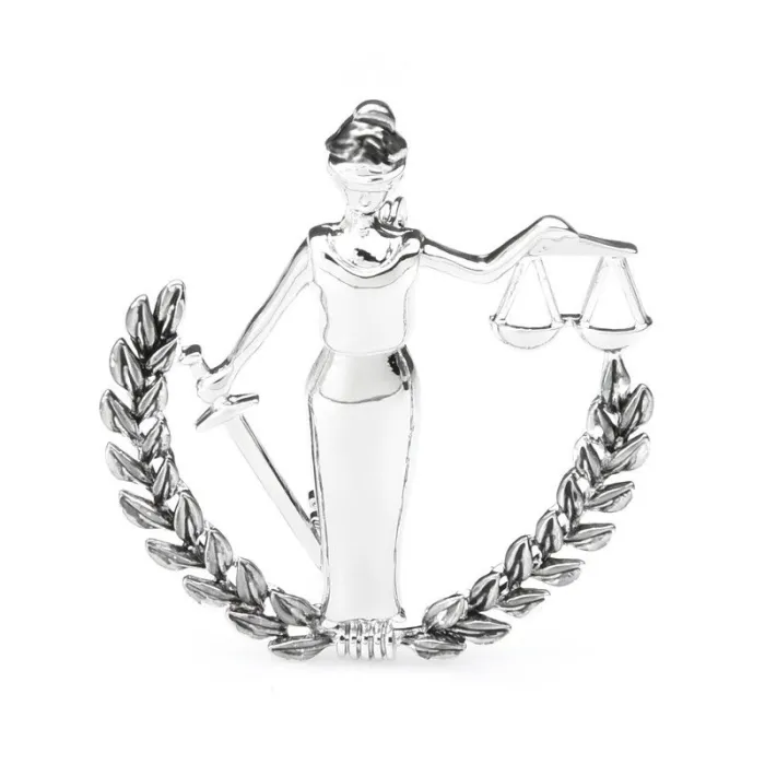 Libra constellation - metal brooch