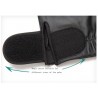 Black leather gloves - fitness / gym /cycling - half fingerGloves