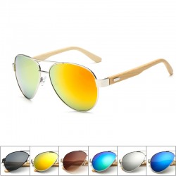 Bamboo & metal - handmade sunglasses - unisex