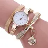 Fashionable multi-layer bracelet with a watch / crystals