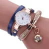 Fashionable multi-layer bracelet with a watch / crystals