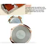 Gnova - platinum Quartz watch - with three-layer genuine leather strapBracelets