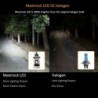 Motorcycle light bulb - Angel Eye LED - red / blue - H4 / BA20DH4
