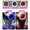 Motorcycle light bulb - Angel Eye LED - red / blue - H4 / BA20DH4