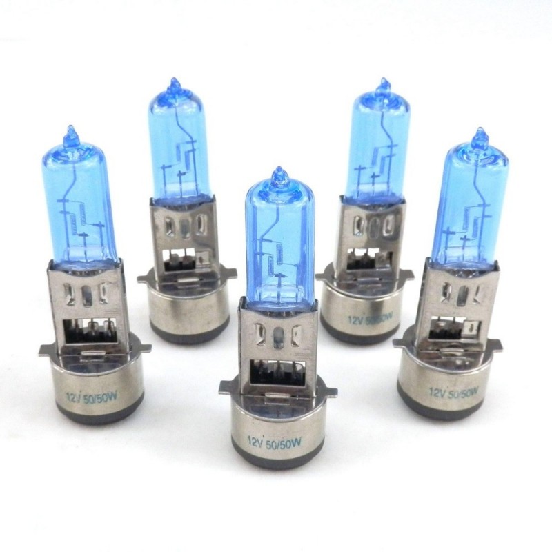 Motorcycle light bulb - BA20D - 50W - 12V - 5 piecesLights
