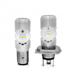 Motorcycle light bulb - LED CREE - H4 - BA20D - DC 9V~85V - 20W 1400LM - 6500KLights