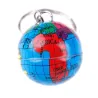 Trendy keychain with world map globe