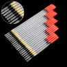 Fishing floats - clear floating stem - tubes kits - 20 pieces
