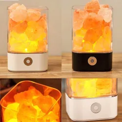 Crystal salt lamp - negative ion light - USB