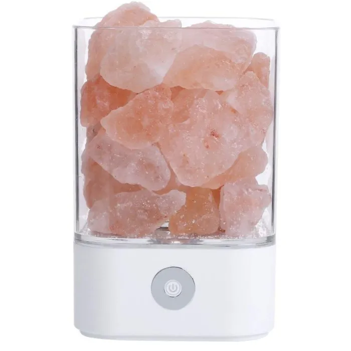 Crystal salt lamp - negative ion light - USB