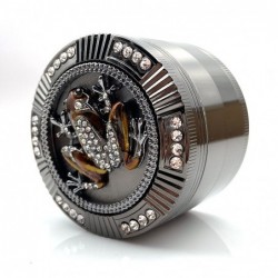 Exclusive grinder - for herbs / tobacco - 4-layers - with crystal frogMills - Grinders