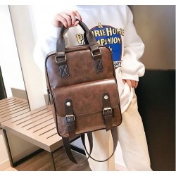Vintage leather backpack - with anti theft zippers / buckles - waterproofBackpacks