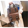 Vintage leather backpack - with anti theft zippers / buckles - waterproofBackpacks
