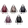 Fashionable leather backpack - multifunction vintage shoulder bag - large capacity