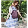 Fashionable leather backpack - multifunction vintage shoulder bag - large capacity