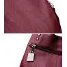 Fashionable leather backpack - multifunction vintage shoulder bag - large capacity