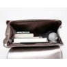 Fashionable leather backpack - shoulder bag - snakeskin pattern