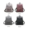 Fashionable leather backpack - shoulder bag - snakeskin pattern