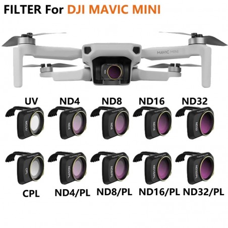 Camera lens - filter - clip - for DJI Mavic Mini - UV / CPL / ND4 / ND4PLAccessories