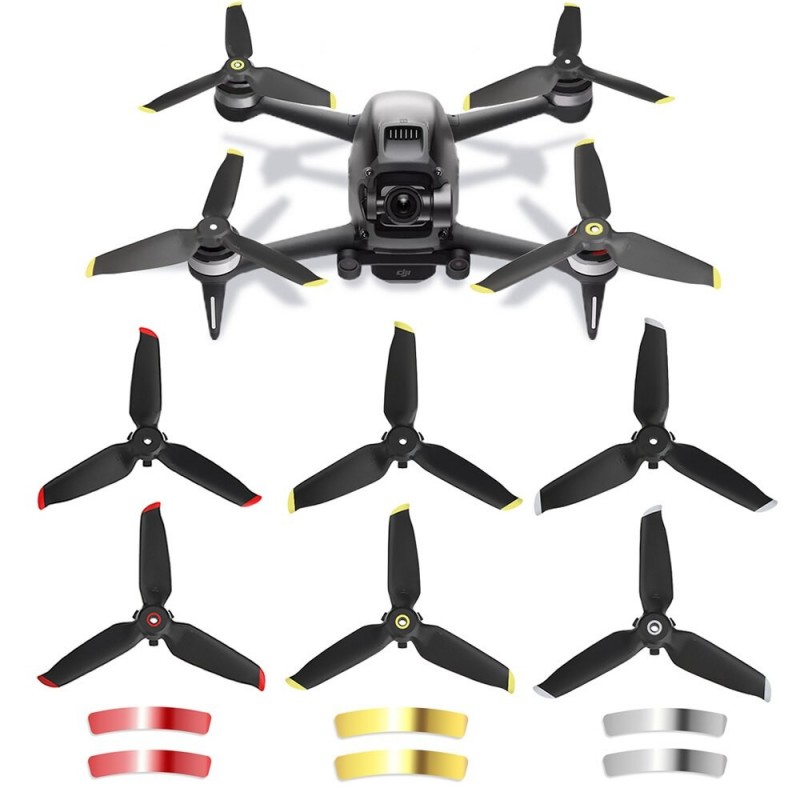 Three-leaves propellers - quick release - noise reduction - for DJI FPV Combo DronePropellers