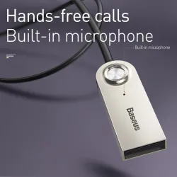 Baseus BA01 - USB cable - wireless adapter - Bluetooth - 3.5 AUX jack - hands free - microphoneAudio