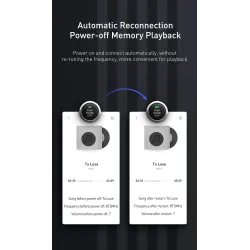 Baseus - FM transmitter - AUX - Bluetooth - dual USB - car charger - handsfree - MP3 playerAudio