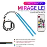 Car LED strip light - flexible - waterproof - DRL - RGB - Bluetooth control / remote - 12V - 2 piecesLED strips