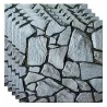 3D wall / floor sticker - self adhesive tile - waterproof - removable - 10 pieces