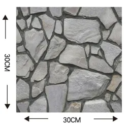 3D wall / floor sticker - self adhesive tile - waterproof - removable - 10 pieces