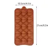 Silicone baking mould - diamond heart shaped - 8 / 15 holes