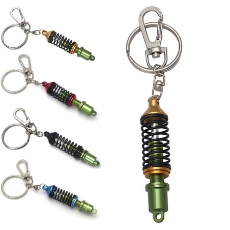 Car shock absorber - metal keychain