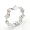 Cookie cutter mold - oval / rectangle / square - stainless steel - 8 piecesBakeware