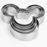 Cookie cutter mold - Mickey shaped - stainless steel - 5 piecesBakeware