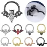 Crystal nose ring - bat / bee / snakeEarrings