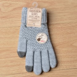 Warm thick winter gloves - touch screen function - cashmere