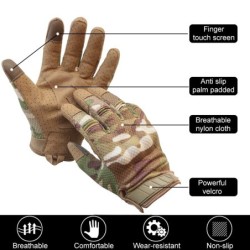 Multifunction sport gloves - touch screen function - anti-skid - full fingers