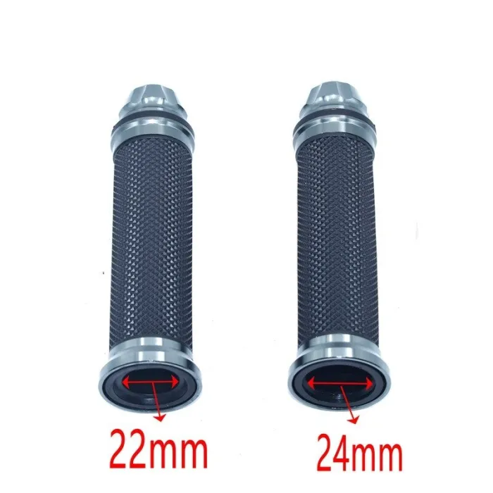 Motorcycle handlebar grips - rubber covers - 22mm / 24mm
